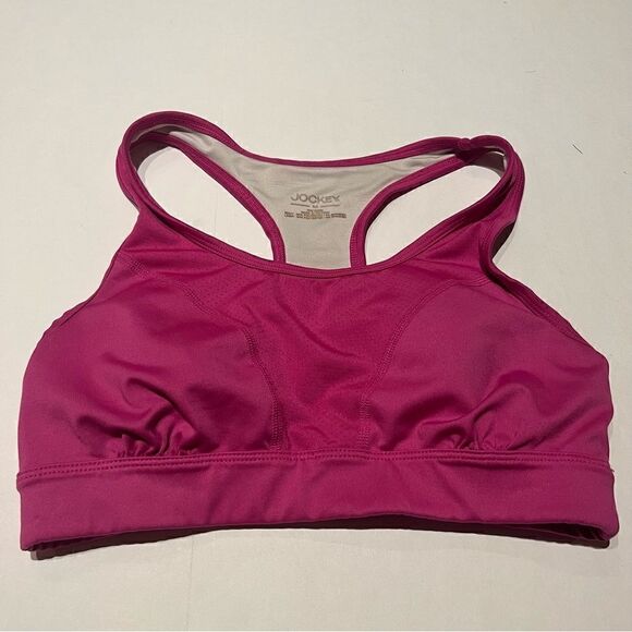 Jockey Sports Bra Pink Rose Pullover Medium - Picture 1 of 4